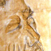 African Man Painting